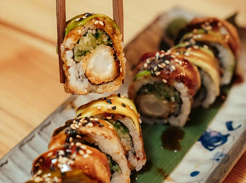 Sushi gastronomia japonesa en Sibuya en La Plaza de Madnum